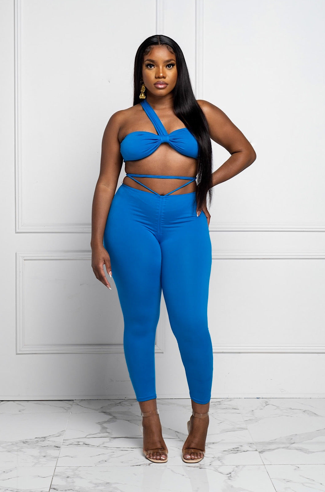 Cross Body Legging Set