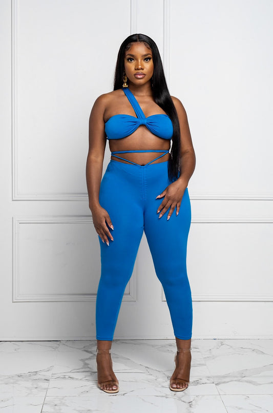 Cross Body Legging Set