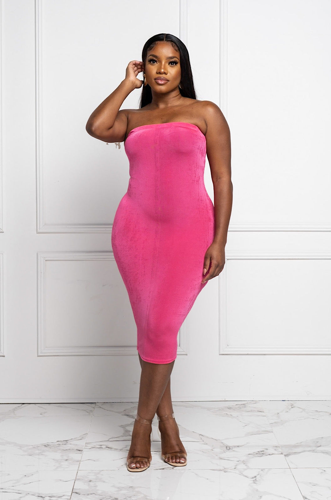 Novella Tube Dress (Pink)
